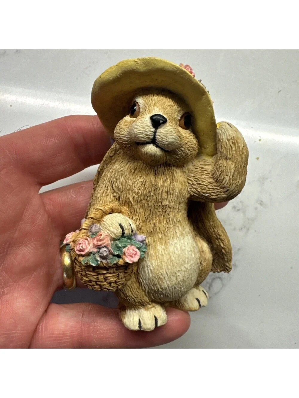 Two Rabbit Figurines